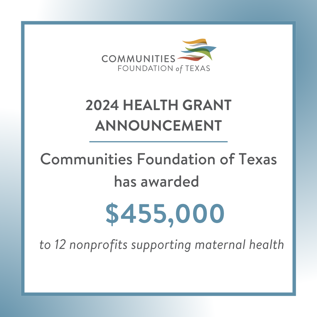 $455,000 in Grants to 12 Local Nonprofits Supporting Maternal Health